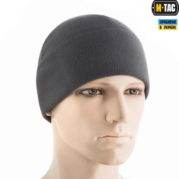 M-Tac шапка Watch Cap Elite флис (260г/м2) Dark Grey