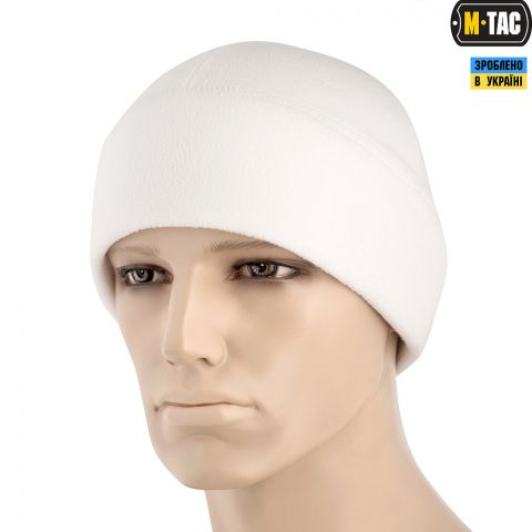 M-Tac шапка Watch Cap Elite флис (260г/м2) White
