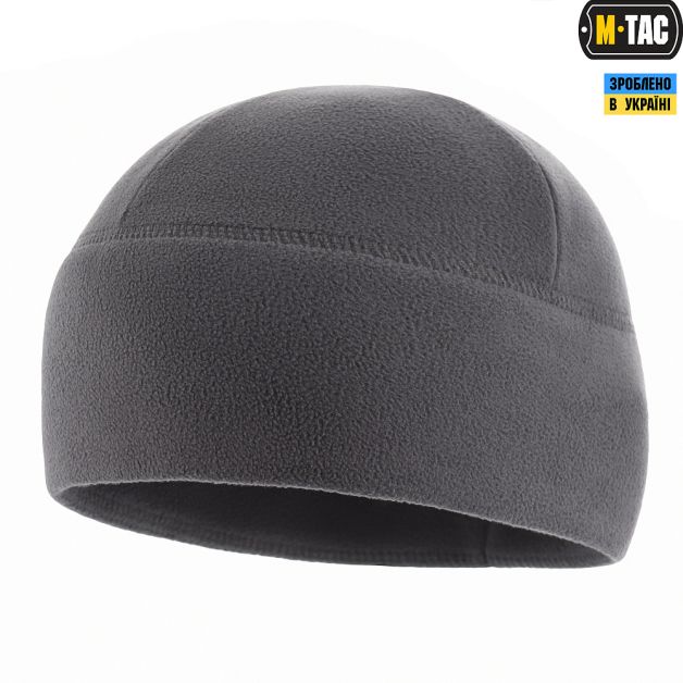 M-Tac шапка Watch Cap Elite флис (260г/м2) with Slimtex Dark Grey