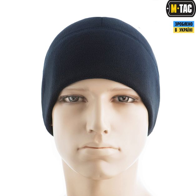 M-Tac шапка Watch Cap флис (260г/м2) with Slimtex тёмно-синяя