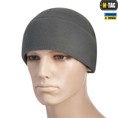 M-Tac шапка Watch Cap Elite флис (260г/м2) with Slimtex Grey