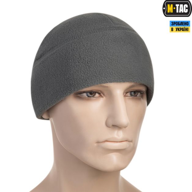 M-Tac шапка Watch Cap Elite флис (260г/м2) with Slimtex Grey