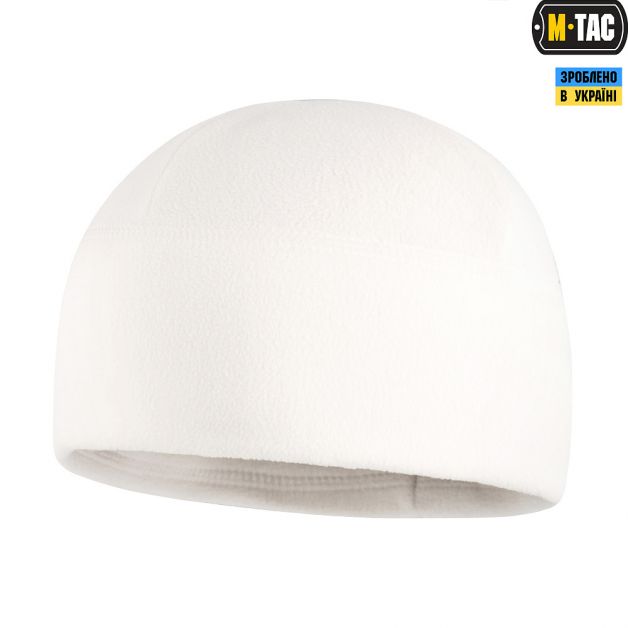 M-Tac шапка Watch Cap Elite флис (260г/м2) with Slimtex White