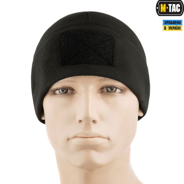 M-Tac шапка Watch Cap Elite фліс (270г/м2) з липучкою Black