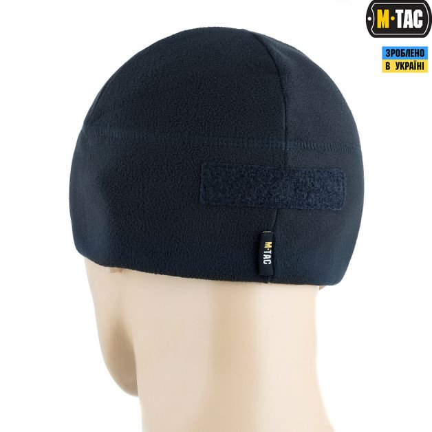 M-Tac шапка Watch Cap Elite фліс (270г/м2) з липучкою Dark Navy Blue