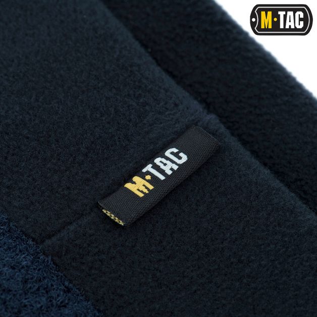 M-Tac шапка Watch Cap Elite фліс (270г/м2) з липучкою Dark Navy Blue