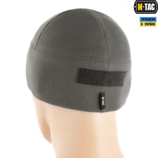 M-Tac шапка Watch Cap Elite флис (270г/м2) с липучкой Grey