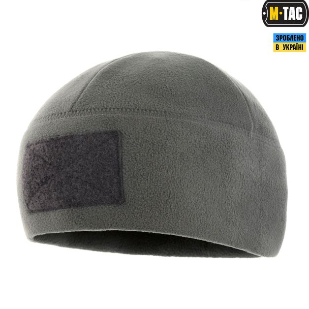 M-Tac шапка Watch Cap Elite флис (270г/м2) с липучкой Grey