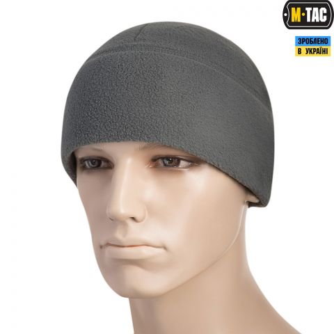 M-Tac шапка Watch Cap флис (260г/м2) with Slimtex серая