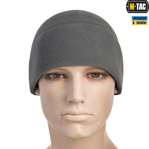 M-Tac шапка Watch Cap флис (260г/м2) with Slimtex серая