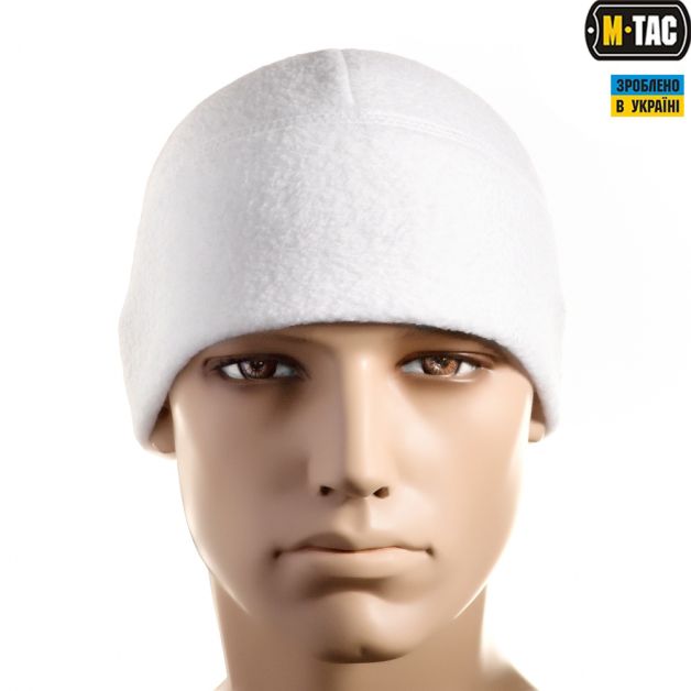 M-Tac шапка Watch Cap флис (260г/м2) with Slimtex White