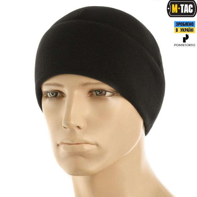 M-Tac шапка Watch Cap Premium флис (225г/м2) Black