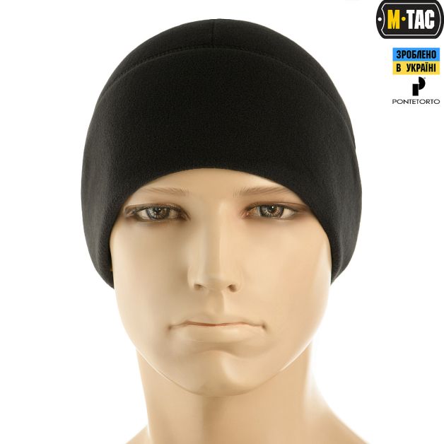 M-Tac шапка Watch Cap Premium флис (225г/м2) Black