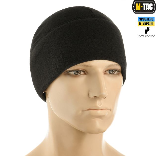 M-Tac шапка Watch Cap Premium флис (225г/м2) Black