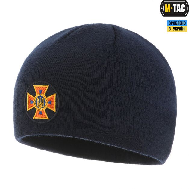 M-Tac шапка ДСНС тонка в'язка 100% акрил Dark Navy Blue