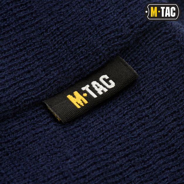 M-Tac шапка ДСНС тонка в'язка 100% акрил Dark Navy Blue