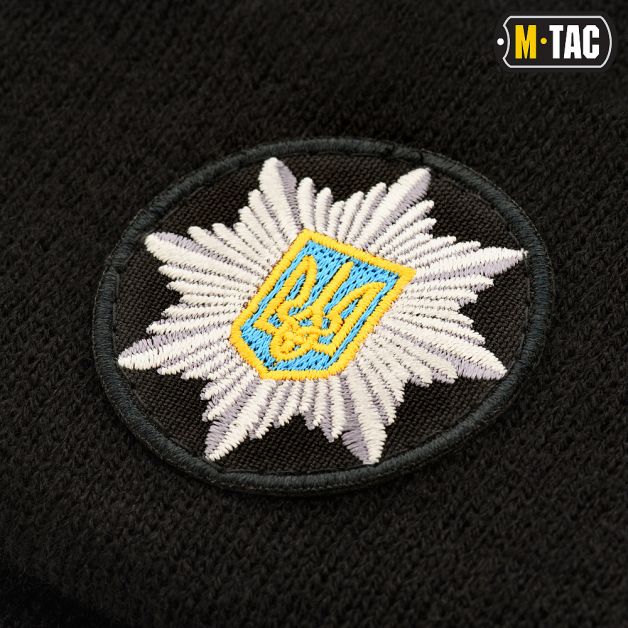 M-Tac шапка Поліція тонка в'язка 100% акрил Black