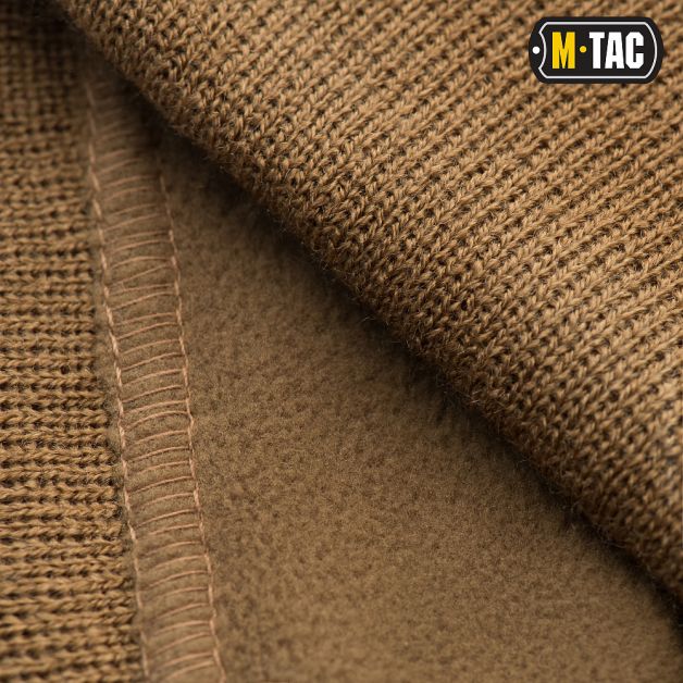 M-Tac шапка с подворотом акрил/флис Coyote