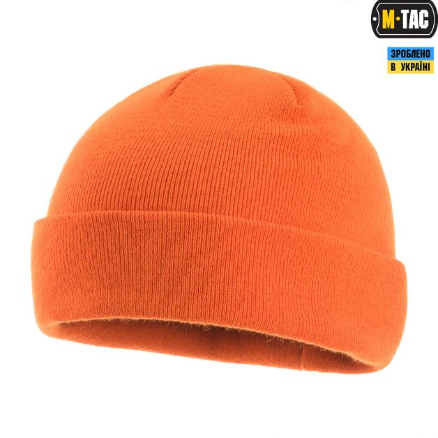 M-Tac шапка тонкая вязка 100% акрил Orange