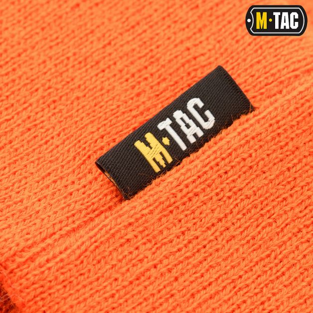M-Tac шапка тонкая вязка 100% акрил Orange