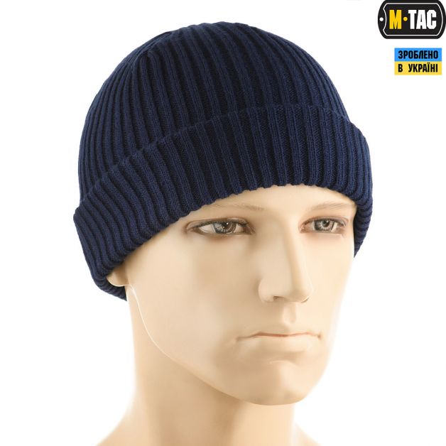 M-Tac шапка вязаная 100% акрил Dark Navy Blue