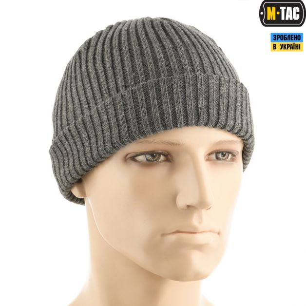 M-Tac шапка вязаная 100% акрил Grey