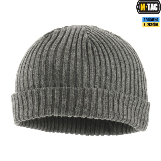 M-Tac шапка вязаная 100% акрил Grey
