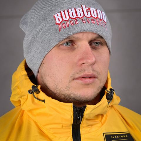 SvaStone шапка вязаная Perun Company серая