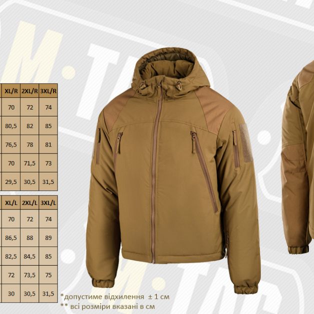 M-Tac куртка зимняя Alpha Gen.III Coyote Brown