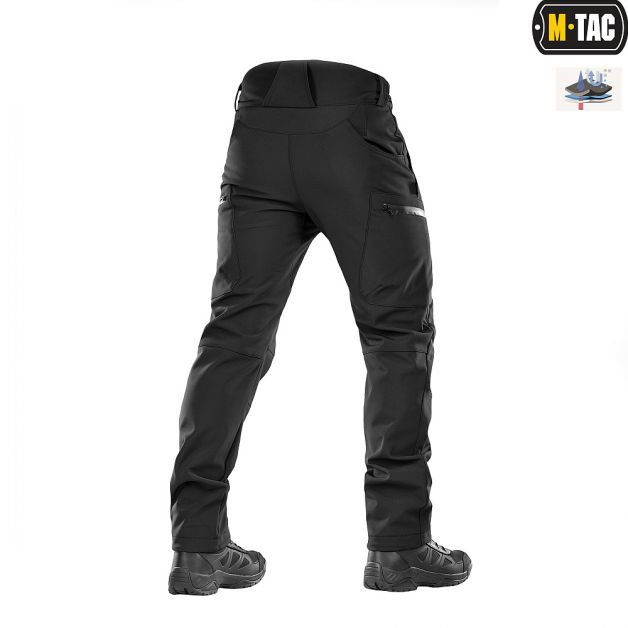 M-Tac брюки Soft Shell Winter Black
