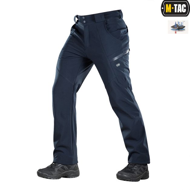 M-Tac брюки Soft Shell Winter Dark Navy Blue