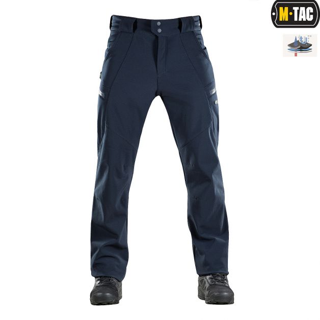 M-Tac брюки Soft Shell Winter Dark Navy Blue