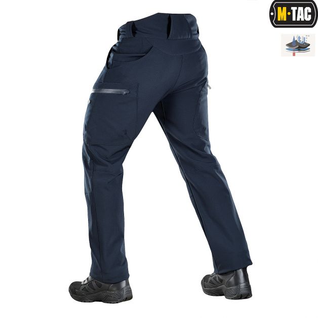 M-Tac брюки Soft Shell Winter Dark Navy Blue