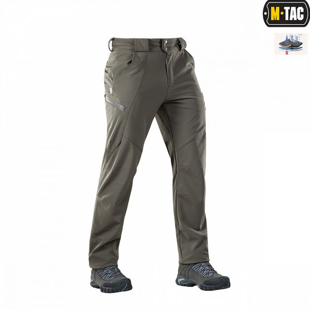 M-Tac брюки Soft Shell Winter Olive