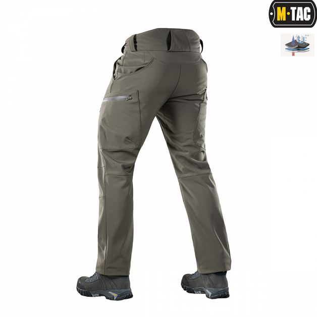 M-Tac брюки Soft Shell Winter Olive