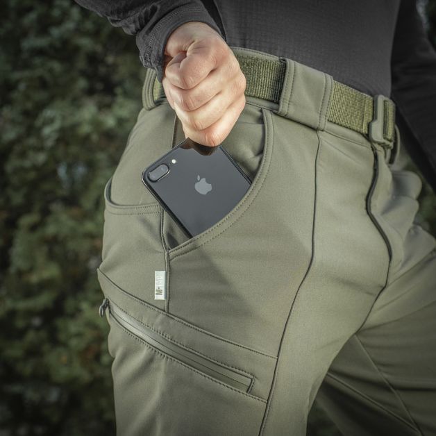 M-Tac брюки Soft Shell Winter Olive