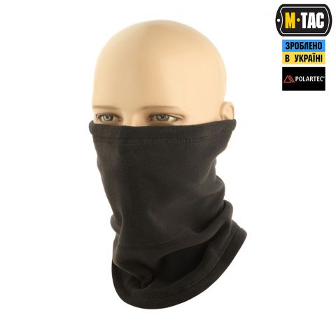 M-Tac шарф-труба анатомический с затяжкой Polartec Black