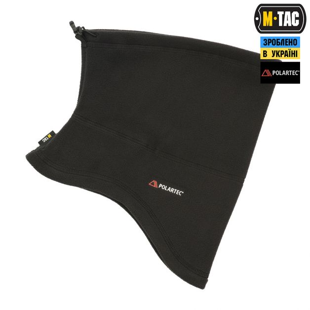 M-Tac шарф-труба анатомический с затяжкой Polartec Black