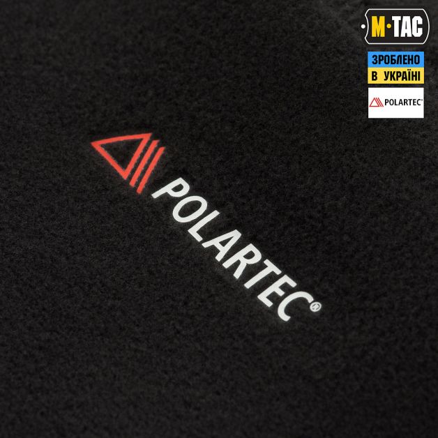 M-Tac шарф-труба анатомический с затяжкой Polartec Black
