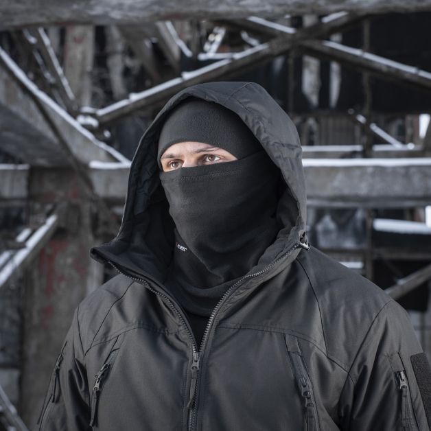 M-Tac шарф-труба анатомический с затяжкой Polartec Black