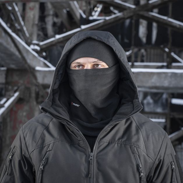 M-Tac шарф-труба анатомический с затяжкой Polartec Black