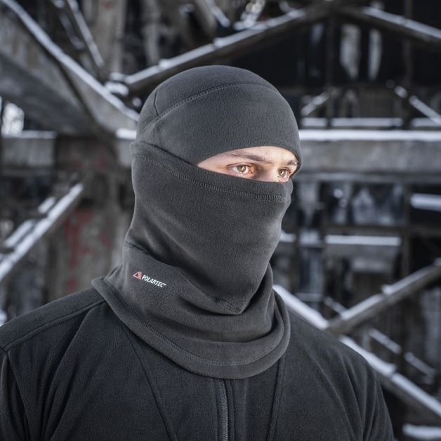M-Tac шарф-труба анатомический с затяжкой Polartec Black