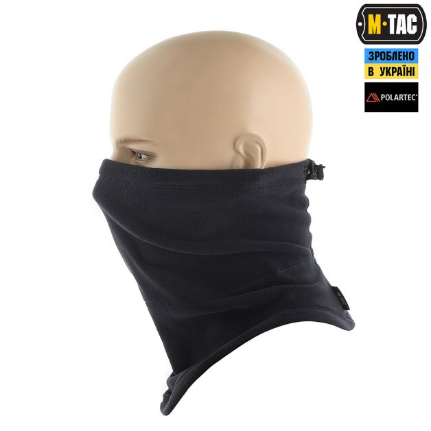 M-Tac шарф-труба анатомічний з затяжкою Polartec Dark Navy Blue
