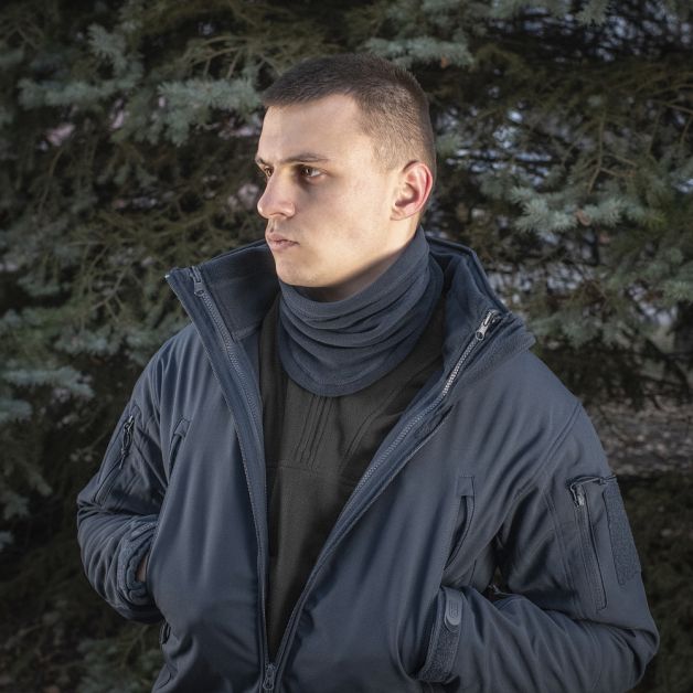 M-Tac шарф-труба анатомічний з затяжкою Polartec Dark Navy Blue