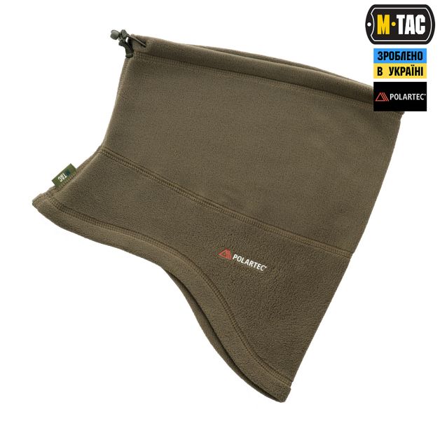 M-Tac шарф-труба анатомический с затяжкой Polartec Olive