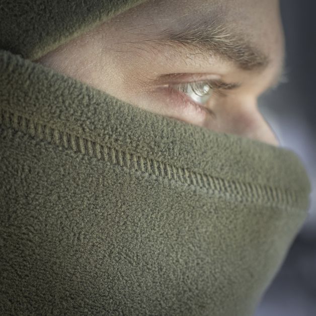 M-Tac шарф-труба анатомический с затяжкой Polartec Olive