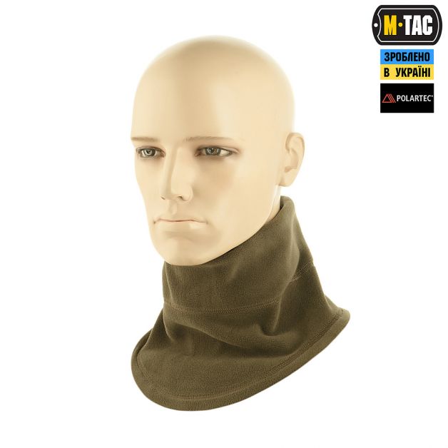 M-Tac шарф-труба анатомический с затяжкой Polartec Dark Olive