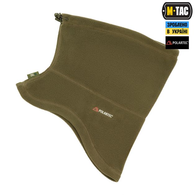 M-Tac шарф-труба анатомический с затяжкой Polartec Dark Olive