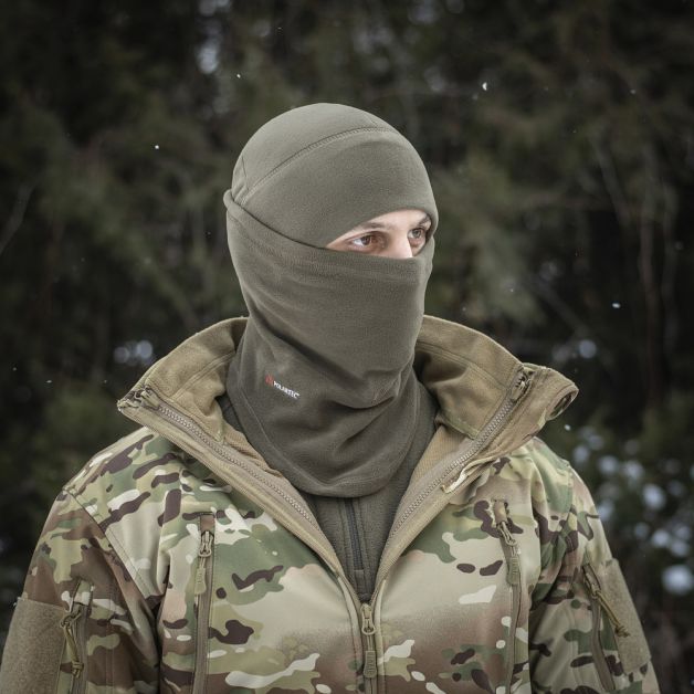 M-Tac шарф-труба анатомический с затяжкой Polartec Dark Olive