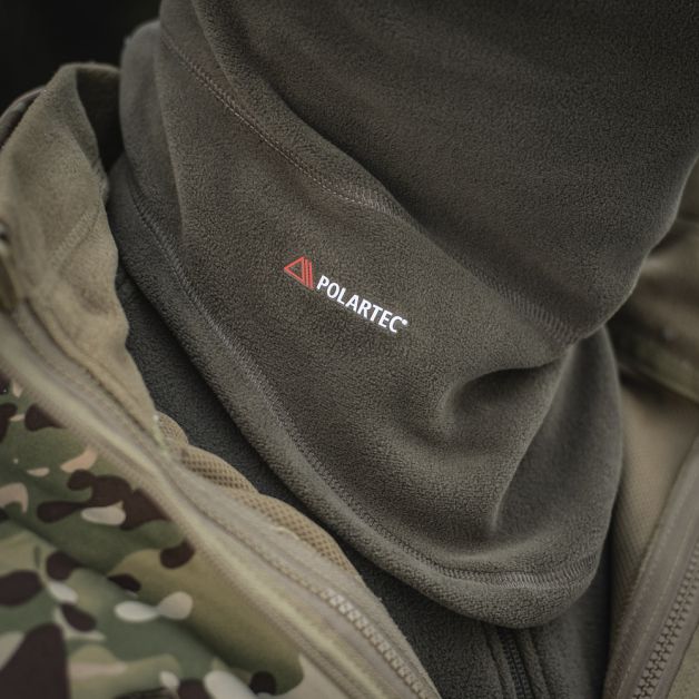 M-Tac шарф-труба анатомический с затяжкой Polartec Dark Olive